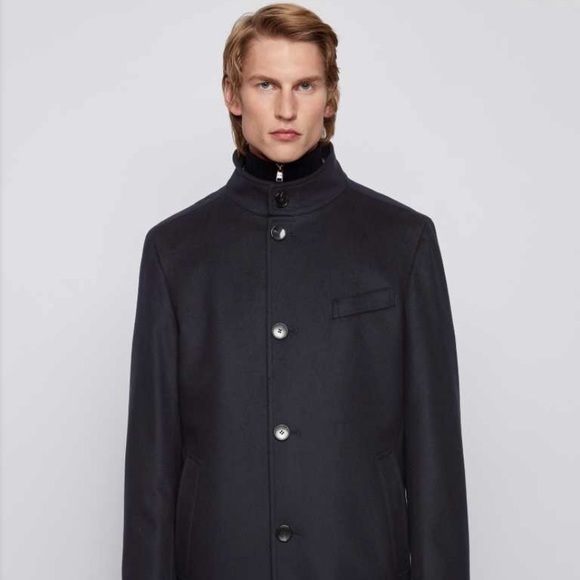 Boss Shanty Slimfit Wool Coat 